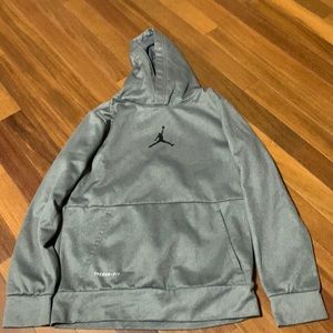Air Jordan grey hoodie, boys medium
